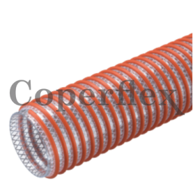 Manguera de Succión y Descarga de Agua Reforzada con Fibra de PVC Flexible de Alta Resistencia / Coperflex